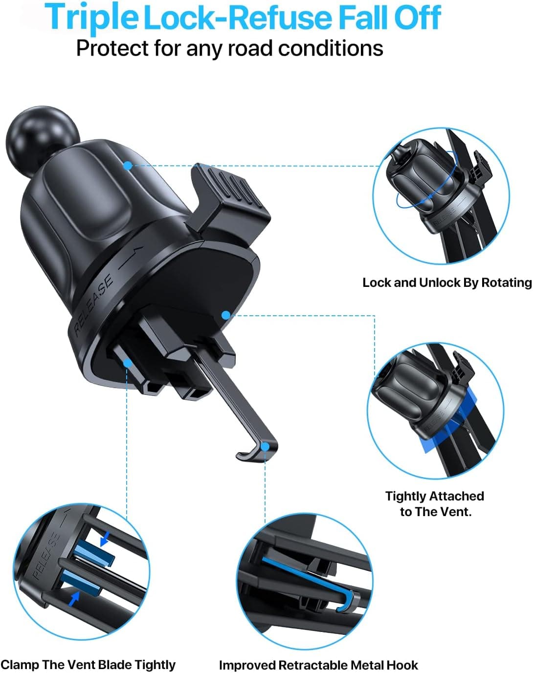 Miracase Universal Air Vent Phone Mount thumbnail 5
