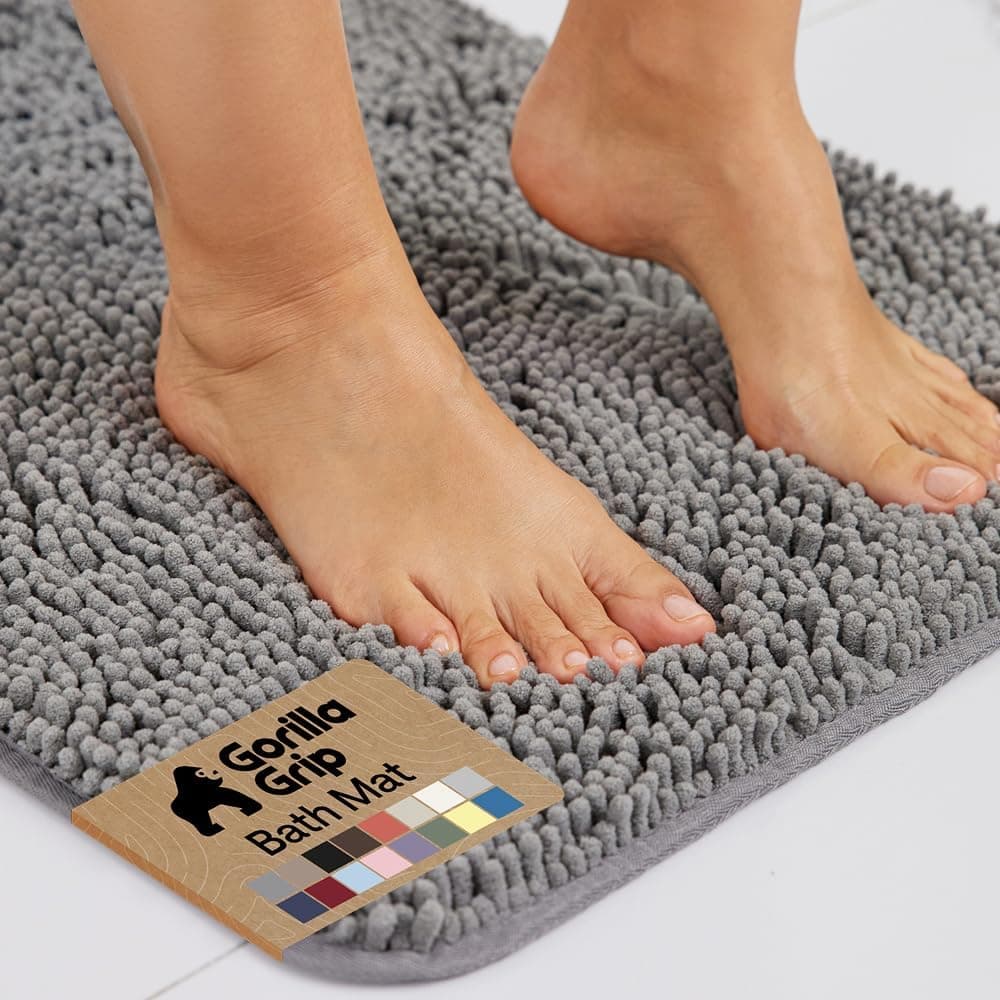 Gorilla Grip Bath Rug Mat 30x20 Thick Chenille - image 1