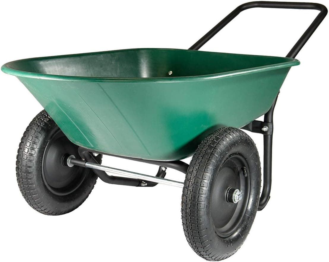 Garden Star 70007 Yard Rover Dual-Wheel Wheelbarrow, 5 Cu. Ft. - image 1