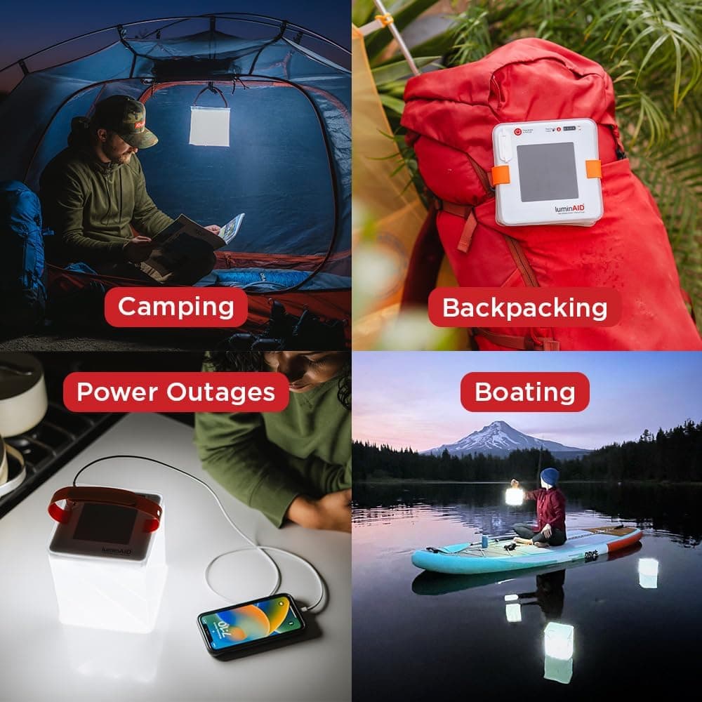 LuminAID PackLite Max 2-in-1 Solar Lantern & Phone Charger thumbnail 3