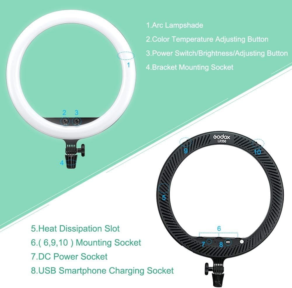 Godox LR150 18-Inch LED Ring Light thumbnail 5