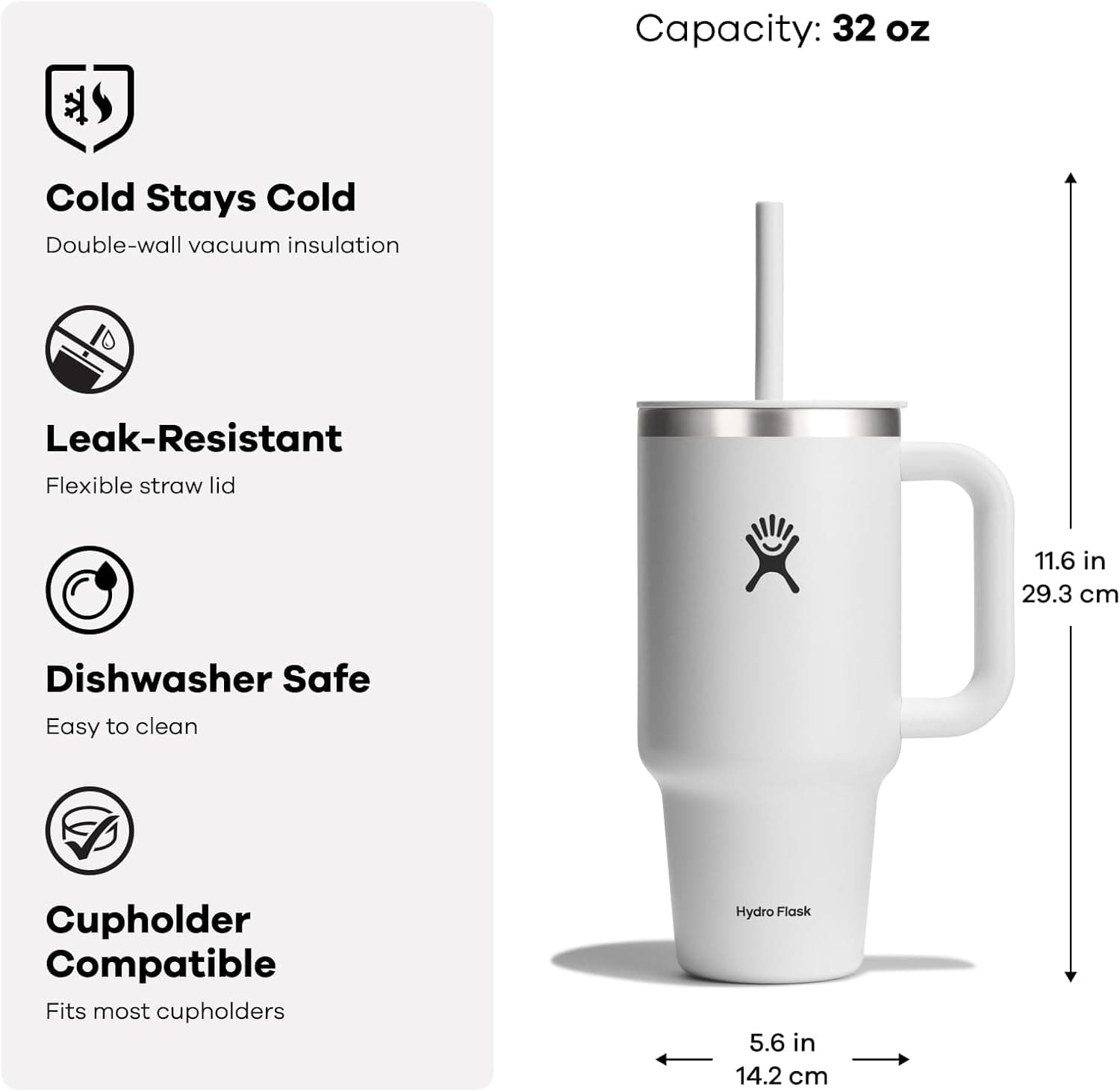 Hydro Flask All Around Travel Tumbler 32 oz thumbnail 2