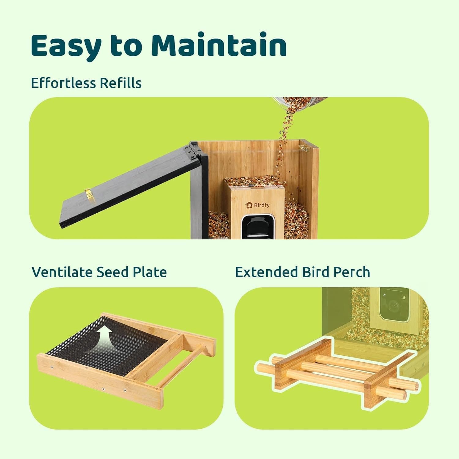 Birdfy Smart Bird Feeder Bamboo Edition thumbnail 5