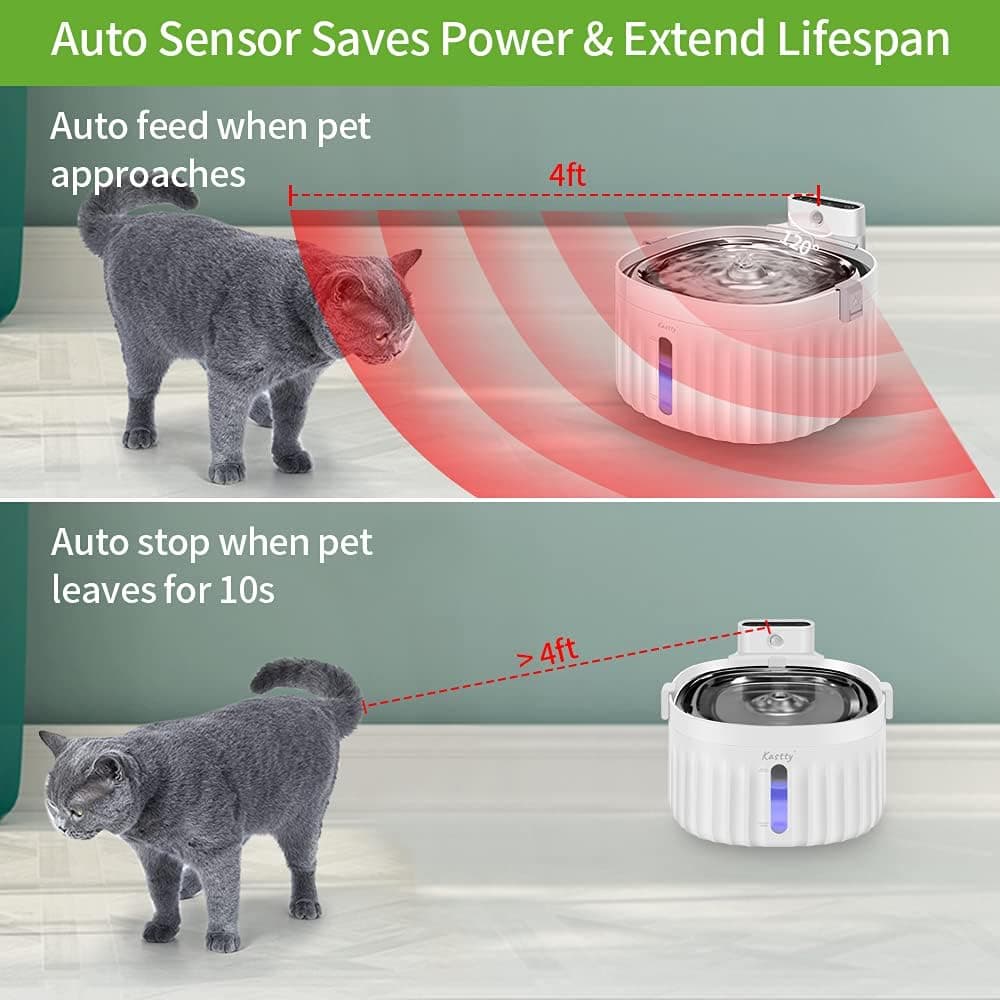 Kastty Wireless Battery Operated Cat Water Fountain thumbnail 2
