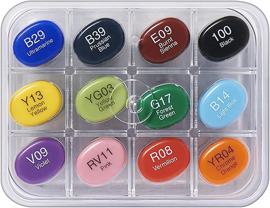 Copic Sketch Alcohol-Based Markers, 12-Piece Basic Set thumbnail 4