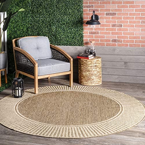 nuLOOM Asha Simple Border Indoor/Outdoor Area Rug 5x8 thumbnail 5
