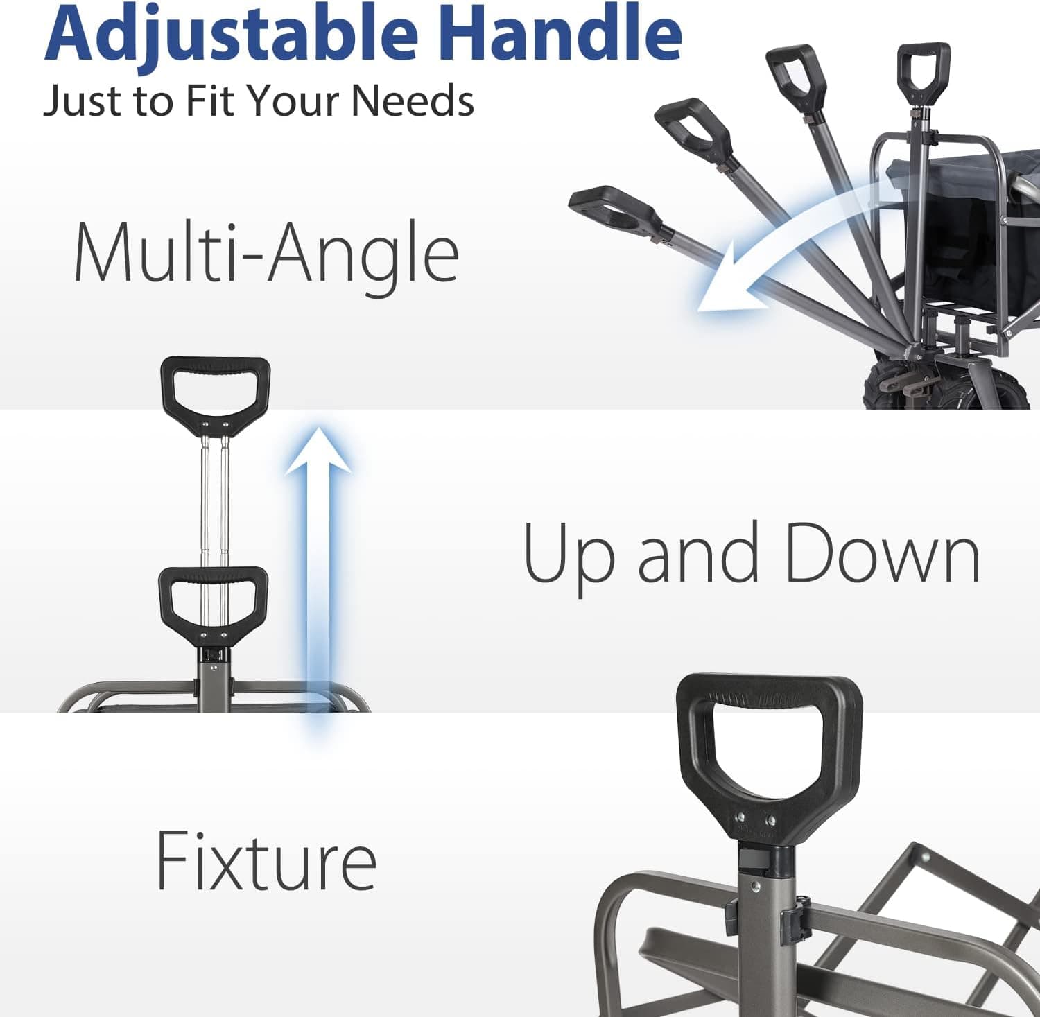 Sekey Heavy Duty Foldable Wagon with Big Wheels thumbnail 4