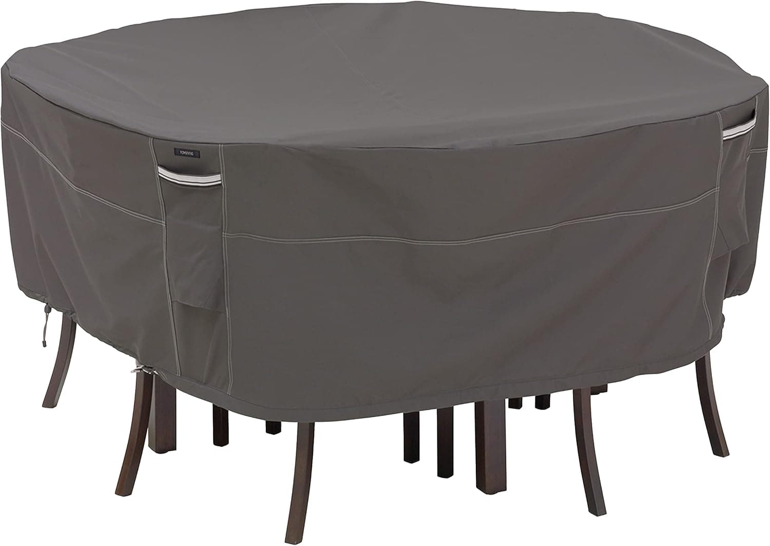 Classic Accessories Ravenna Water-Resistant 70 Inch Round Patio Table & Chair Set Cover - image 1