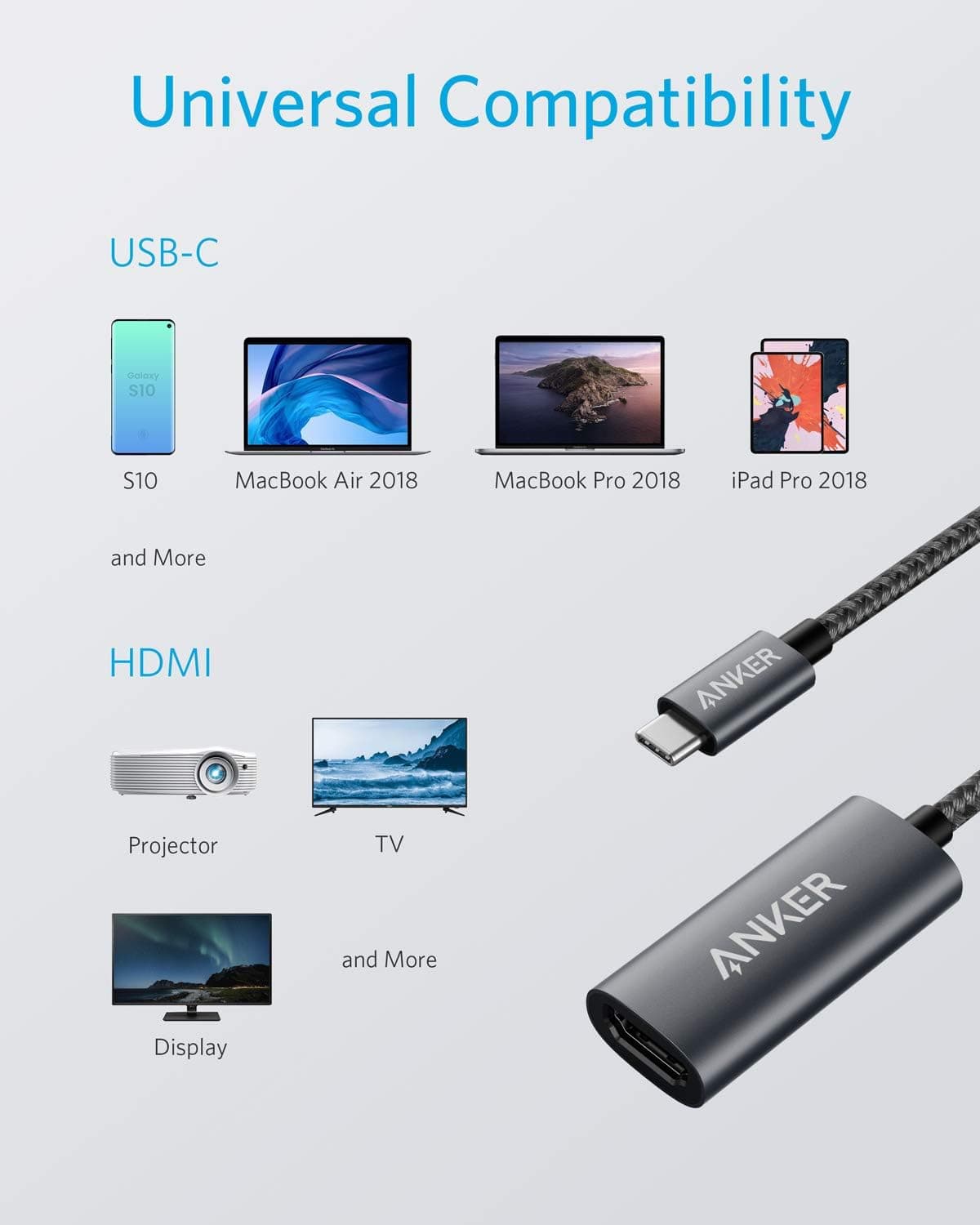 Anker 310 USB-C to HDMI Adapter (4K@60Hz) thumbnail 4