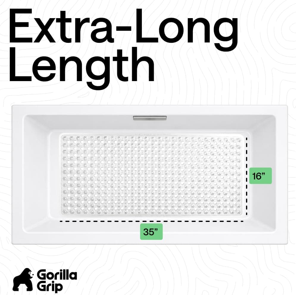 Gorilla Grip Patented Bath Tub Shower Mat 35x16 thumbnail 5
