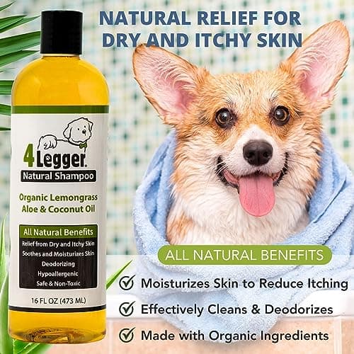 4-Legger USDA Certified Organic Dog Shampoo, Lemongrass & Aloe thumbnail 5