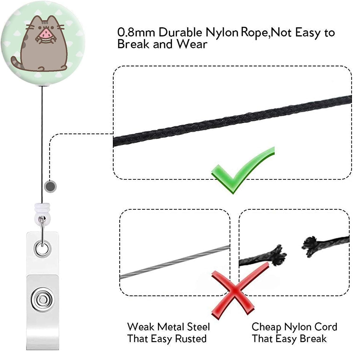 OMGREI Nurse Badge Reel Retractable (3-Pack) thumbnail 3