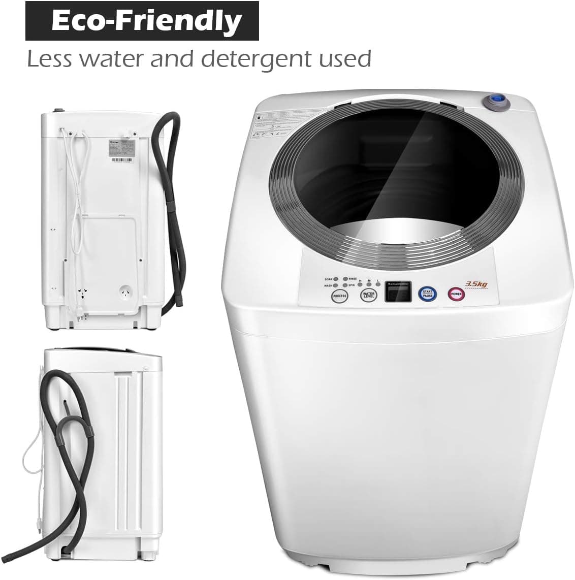 Giantex Full Automatic Portable Washer and Dryer Combo 8 LBS thumbnail 5