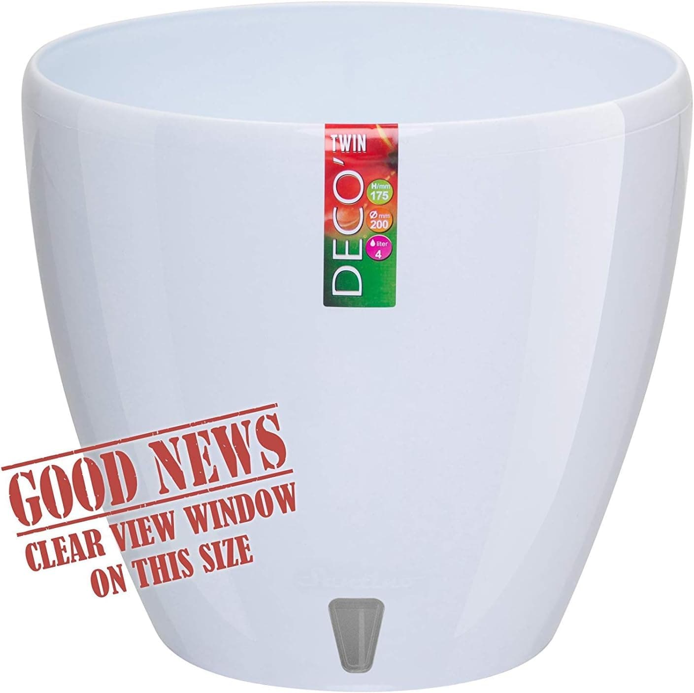 Santino Deco 8.8 Inch Self-Watering Planter thumbnail 5