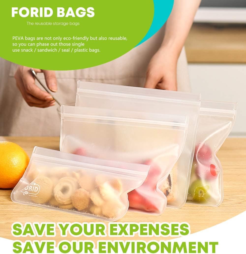 FORID 12 Pack Reusable Storage Bags thumbnail 4