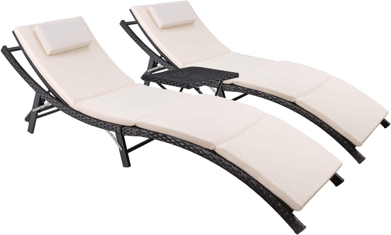 Devoko Patio Chaise Lounge Chair