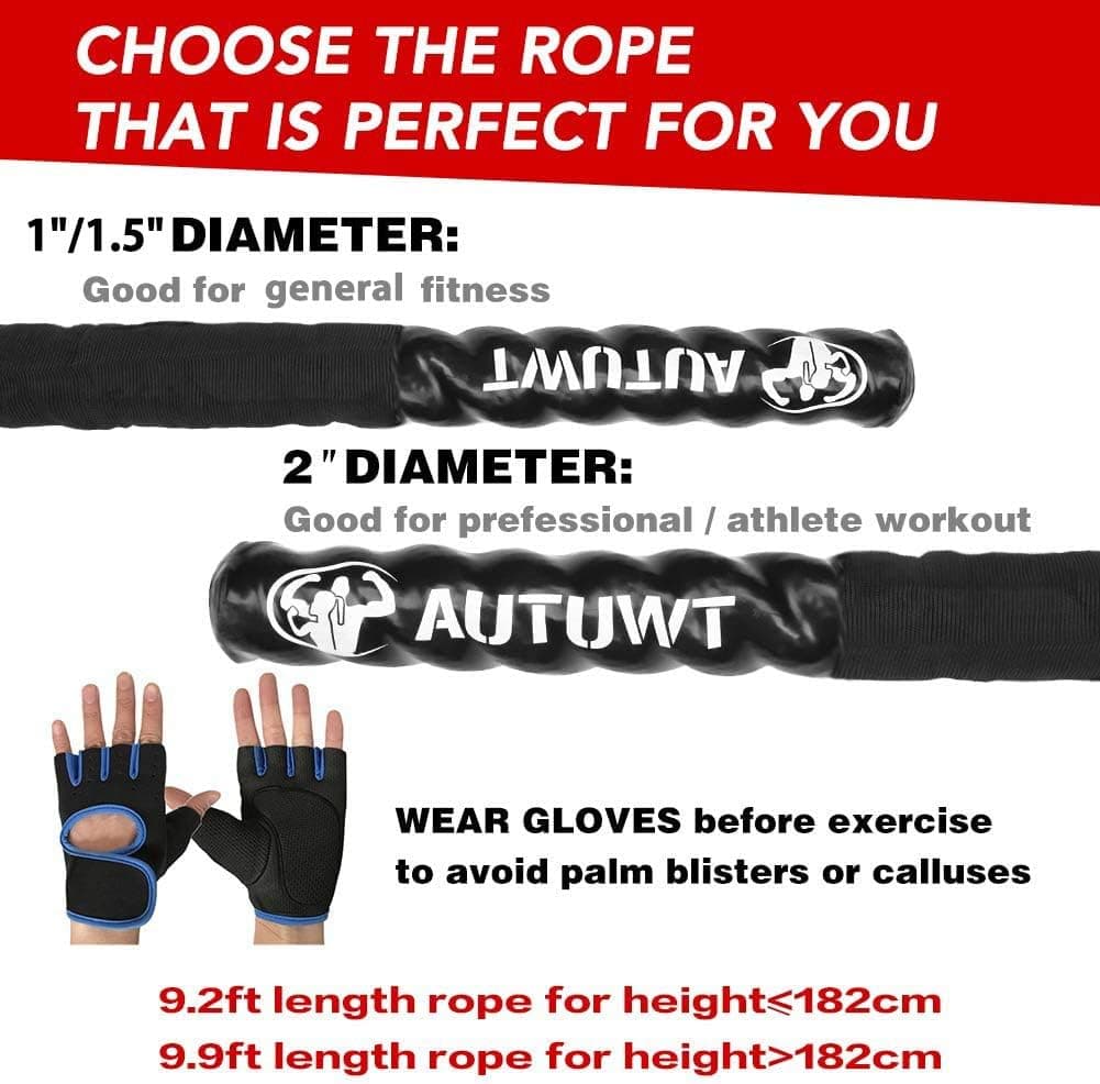 AUTUWT Heavy Jump Rope 2.8LB thumbnail 5