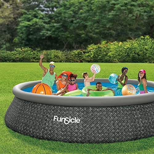 Funsicle 15ft x 36in QuickSet Inflatable Ring Top Pool thumbnail 2