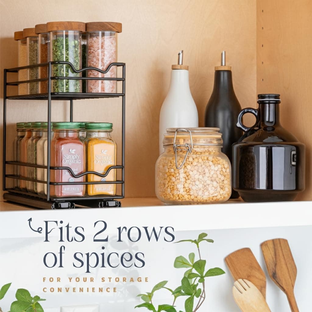 HOLDN' STORAGE Pull Out Cabinet Organizer for Spices thumbnail 2