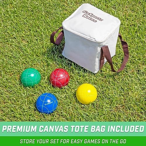 GoSports Backyard Bocce Sets with 8 Balls, Pallino, Case and Measuring Rope - Soft Foam thumbnail 5
