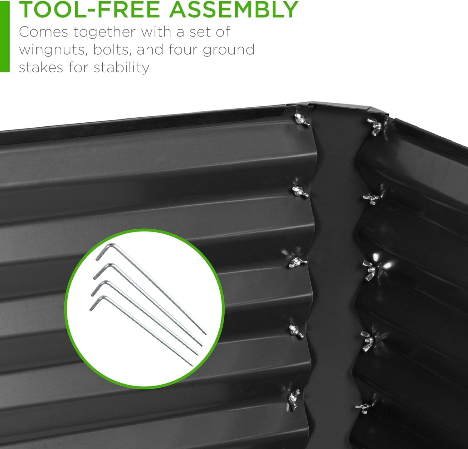 Best Choice Products 6x3x2ft Outdoor Metal Raised Garden Bed thumbnail 5