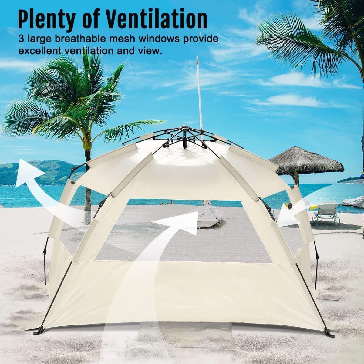 WhiteFang Deluxe Pop Up Beach Tent thumbnail 4