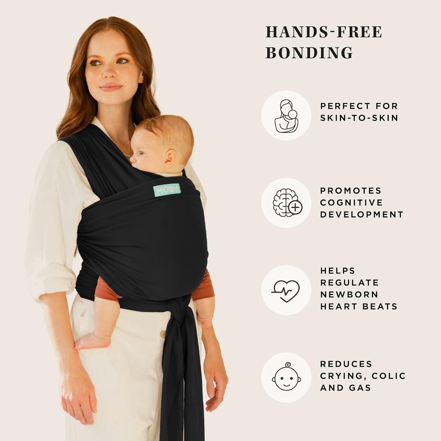 Moby Classic Baby Wrap Carrier thumbnail 5