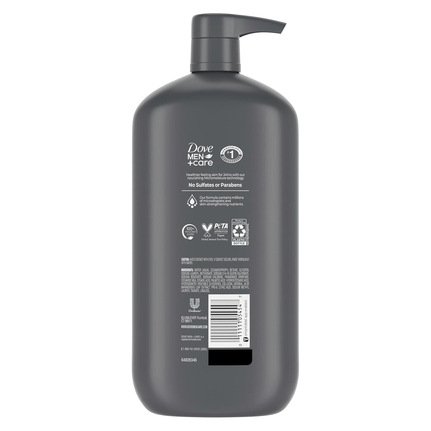Dove Men+Care Body Wash Sensitive Skin thumbnail 2