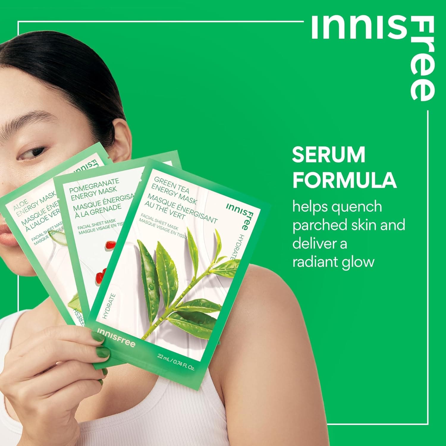 innisfree Green Tea Energy Sheet Mask thumbnail 3
