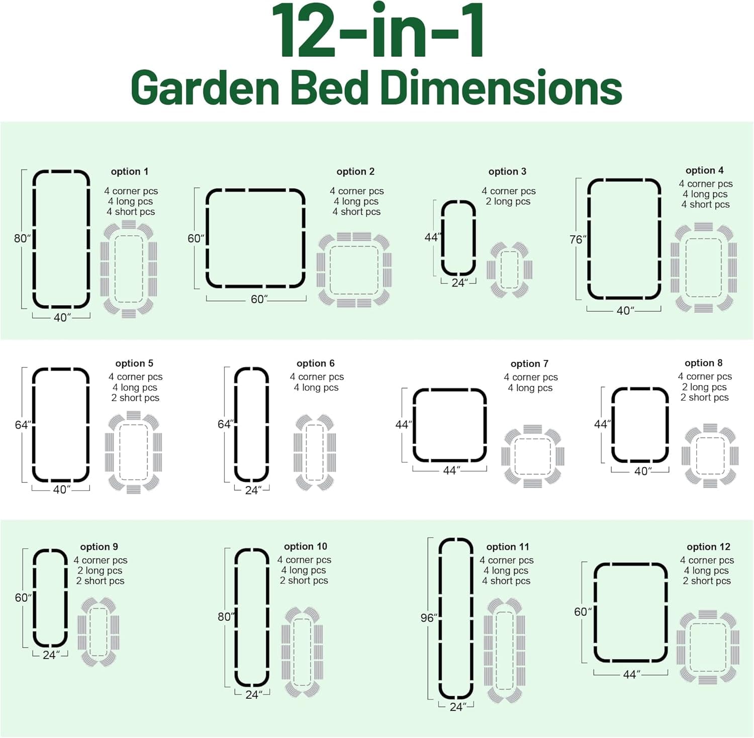 Olle 12-in-1 Galvanized Raised Garden Bed (17" Tall) thumbnail 5
