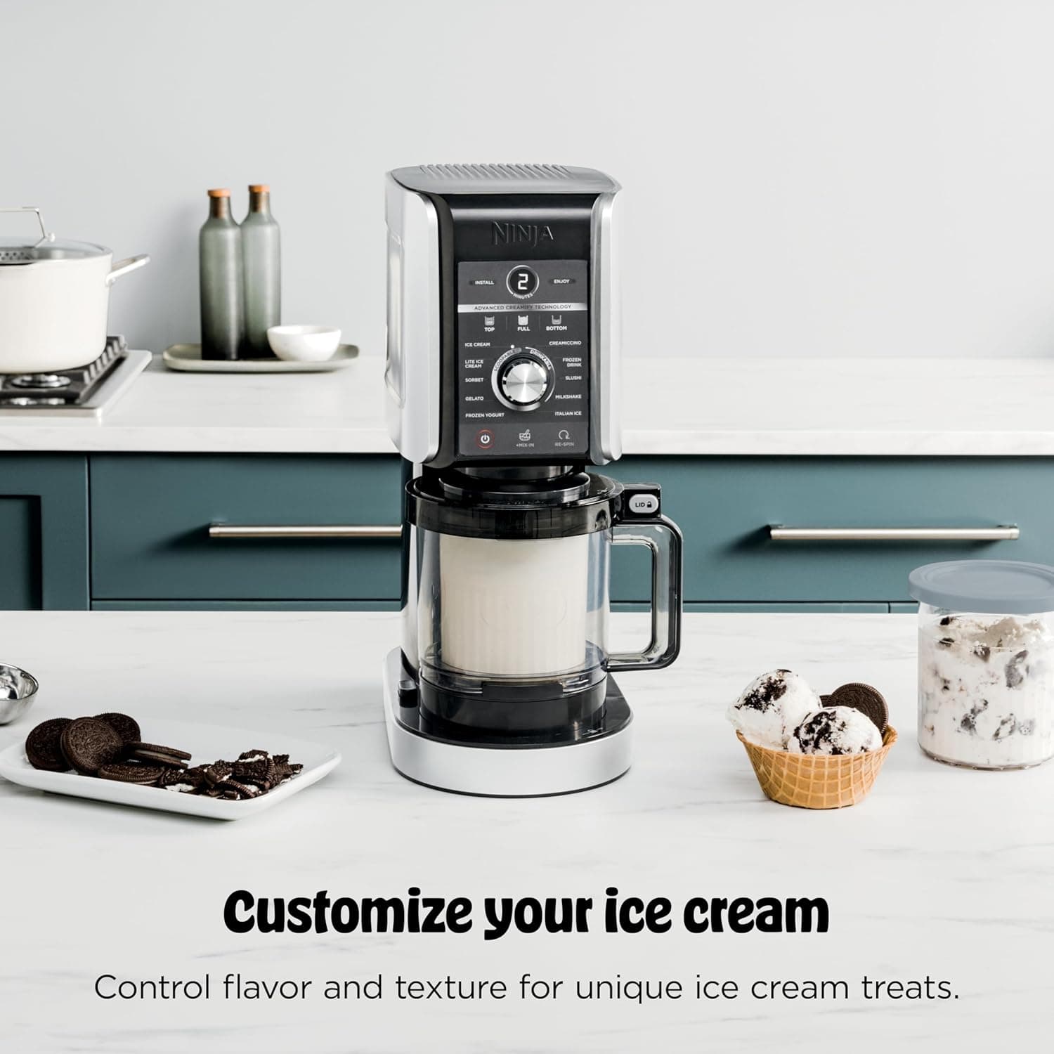 Ninja CREAMi Deluxe NC501 11-in-1 Ice Cream Maker thumbnail 4