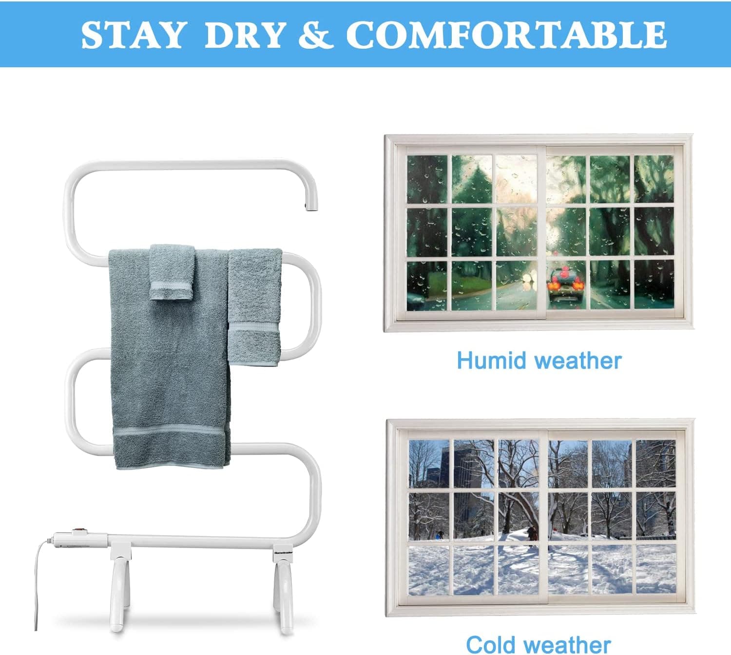 Homeleader Freestanding & Wall Mount Towel Warmer thumbnail 2