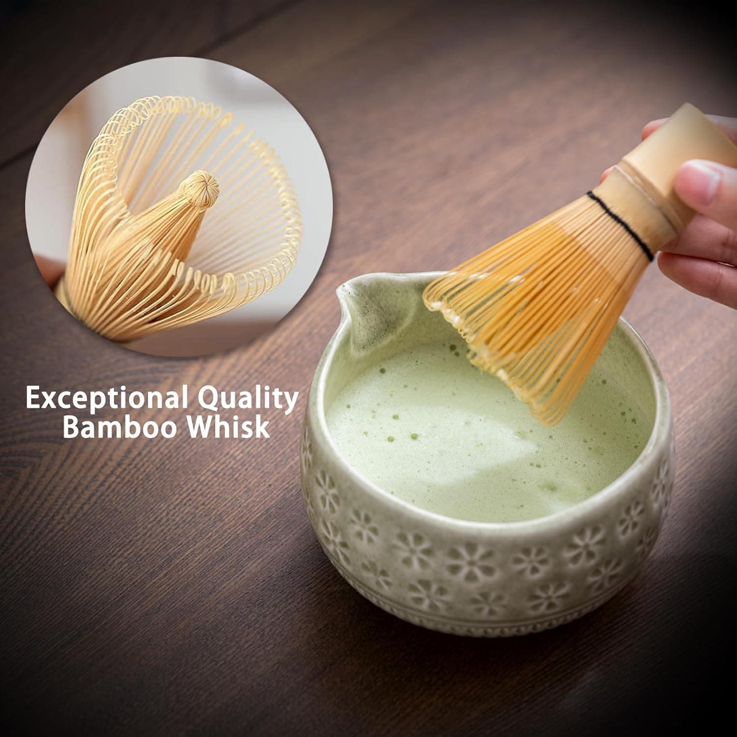 Buucup Matcha Whisk Set (7-Piece Ceramic Kit) thumbnail 4
