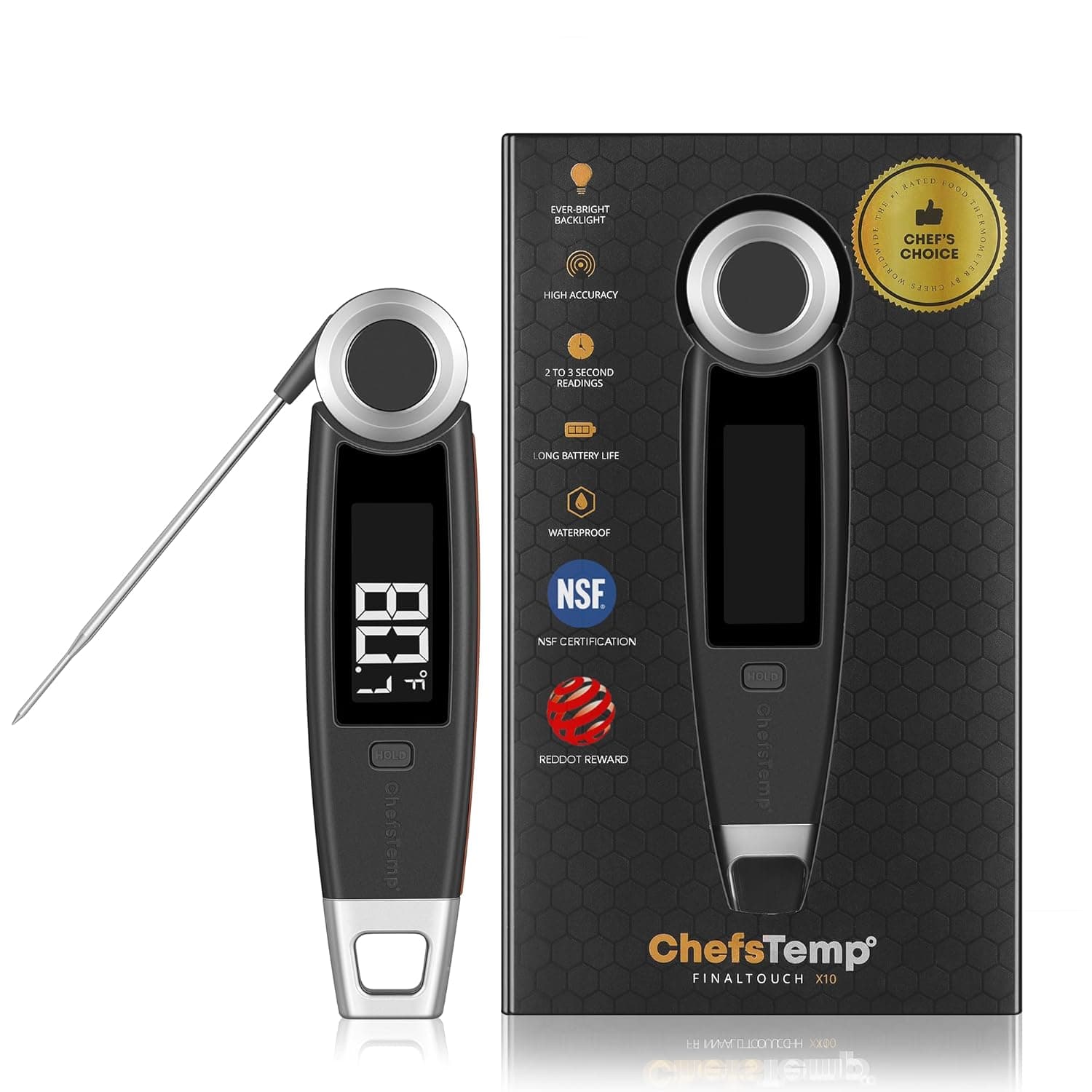 ChefsTemp Finaltouch X10 Instant Read Thermometer - image 1