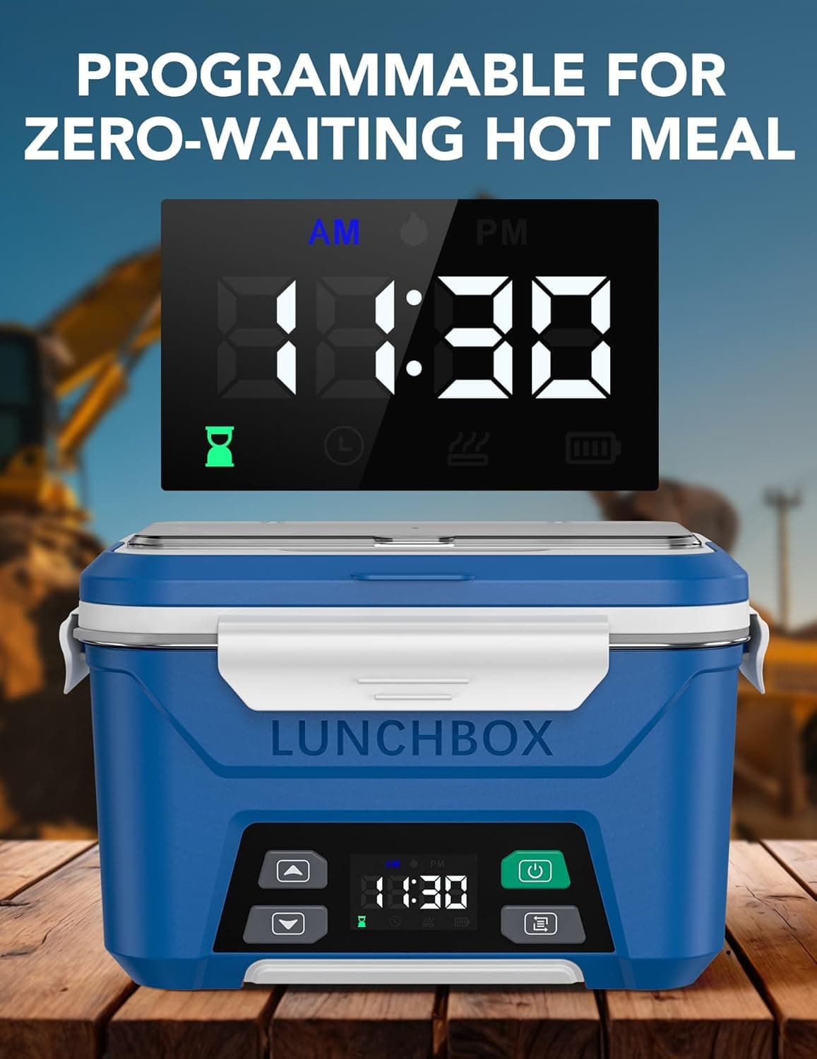 EAST OAK 5.5-Cup Cordless Electric Lunch Box thumbnail 3