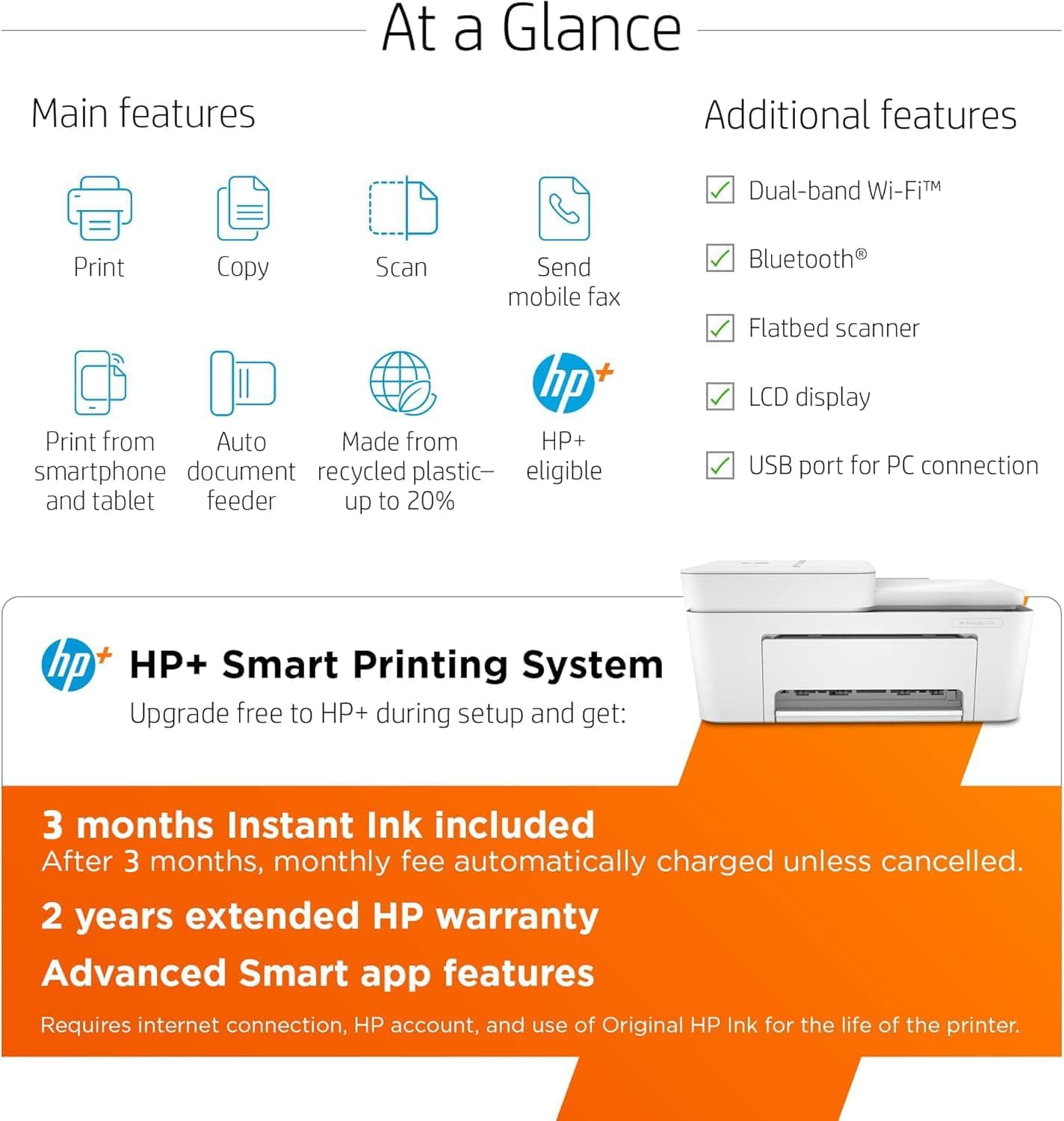 HP DeskJet 4155e All-in-One Printer thumbnail 3