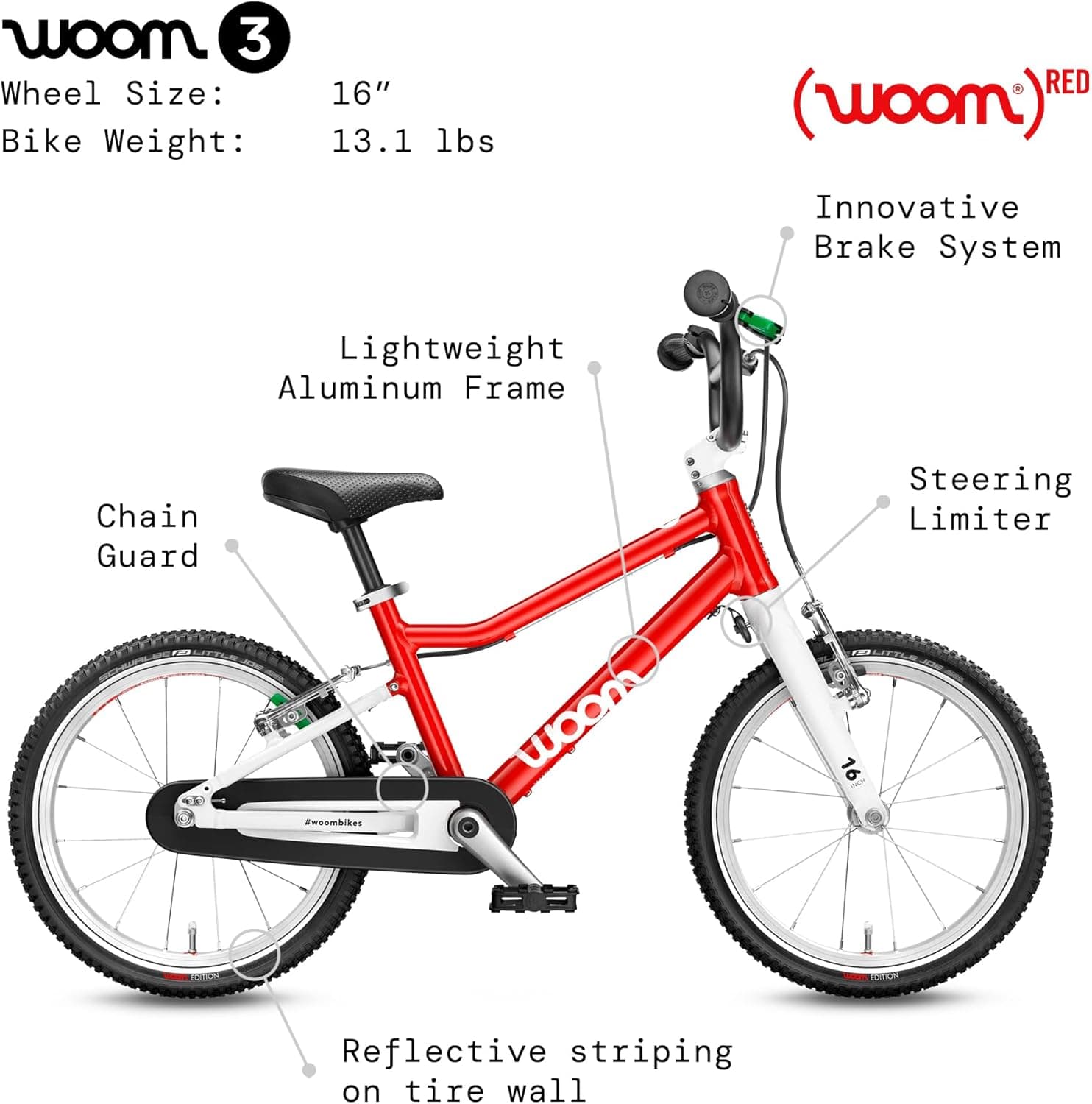 woom 3 Children's Bicycle 16-Inch thumbnail 3