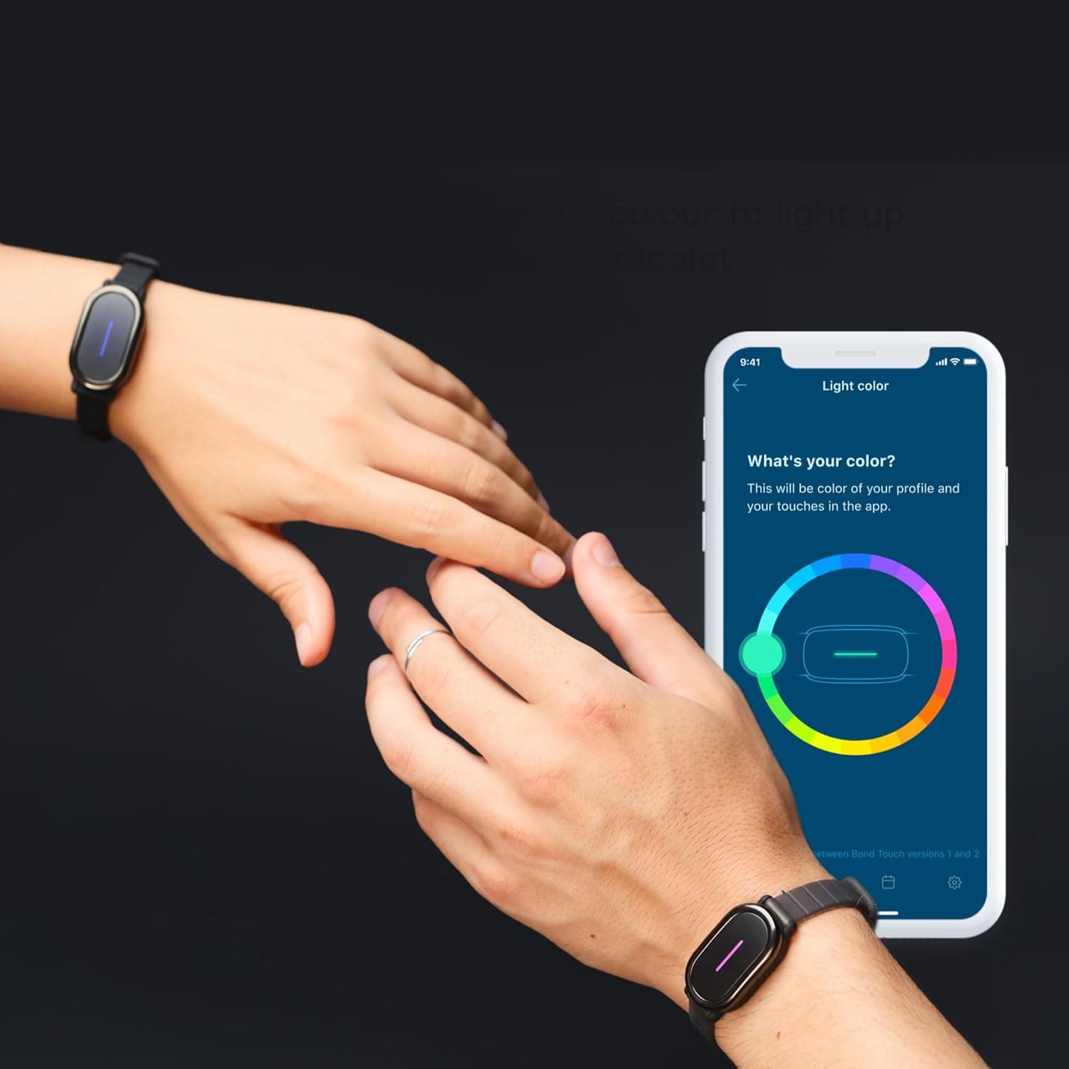 Bond Touch 4 - Long Distance Relationship Bracelets (Set of 2) thumbnail 4