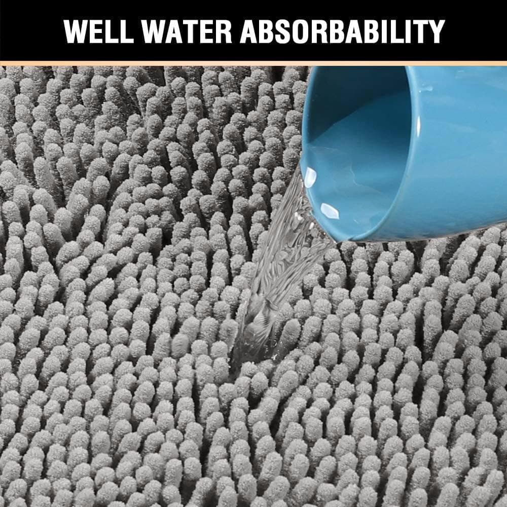 H.VERSAILTEX Chenille Bath Mat 24x17 thumbnail 5