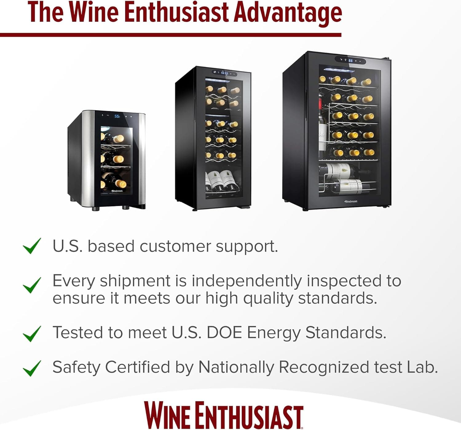 Wine Enthusiast 12-Bottle Compact Wine Cooler thumbnail 2