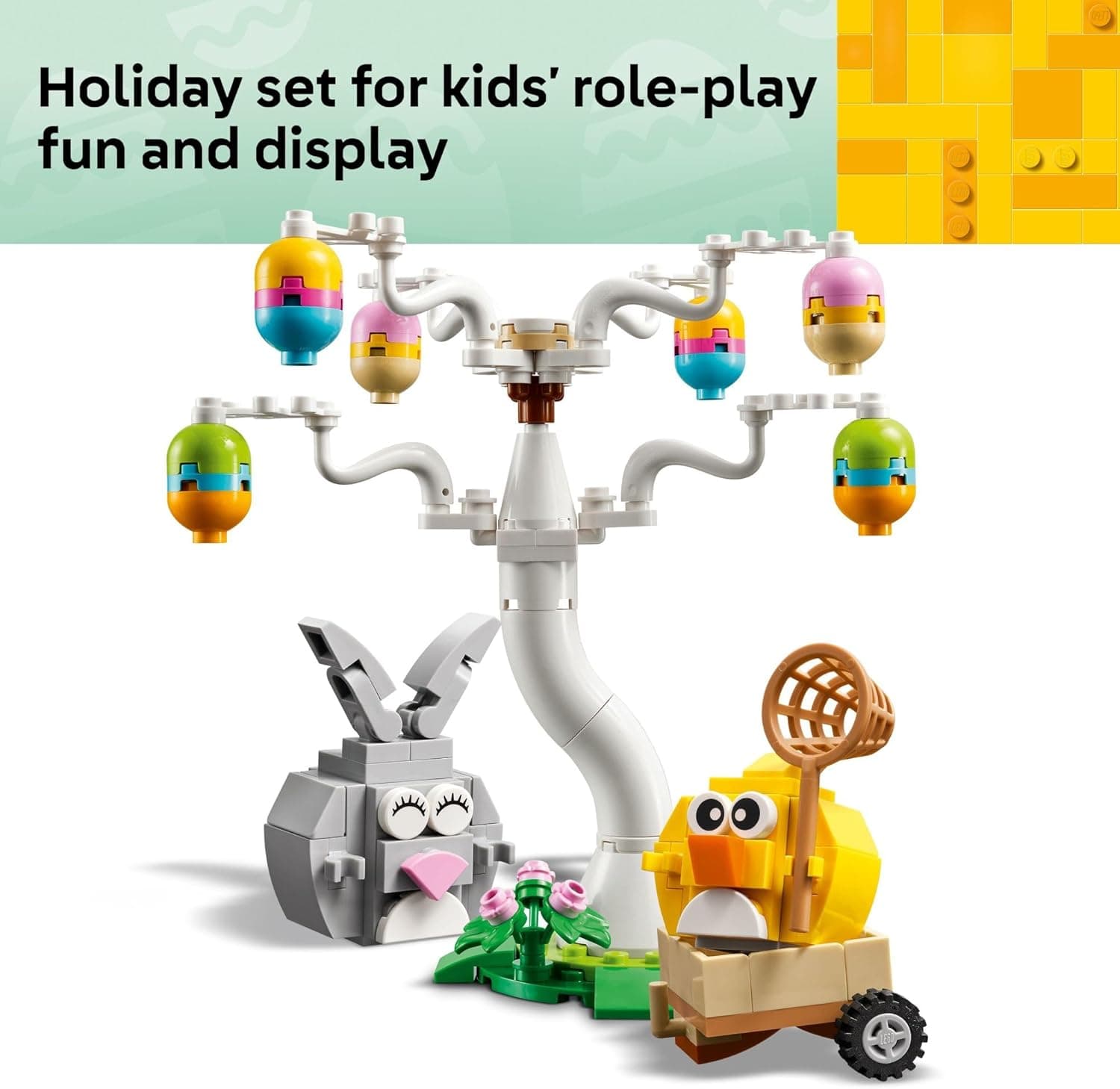 LEGO Easter Bunny and Chick Egg Hunt Building Toy (40808) thumbnail 5