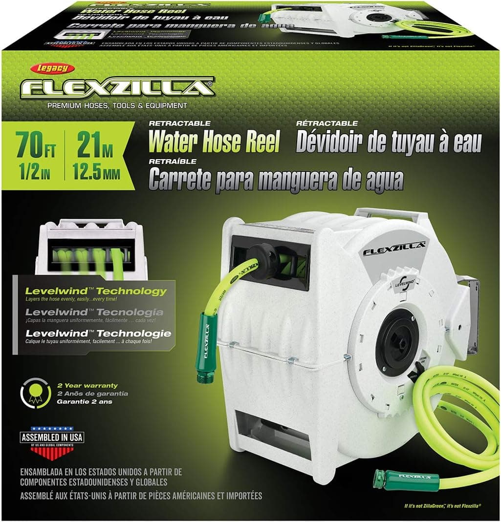 Flexzilla Pro Retractable Water Hose Reel 1/2 in x 70 ft thumbnail 2