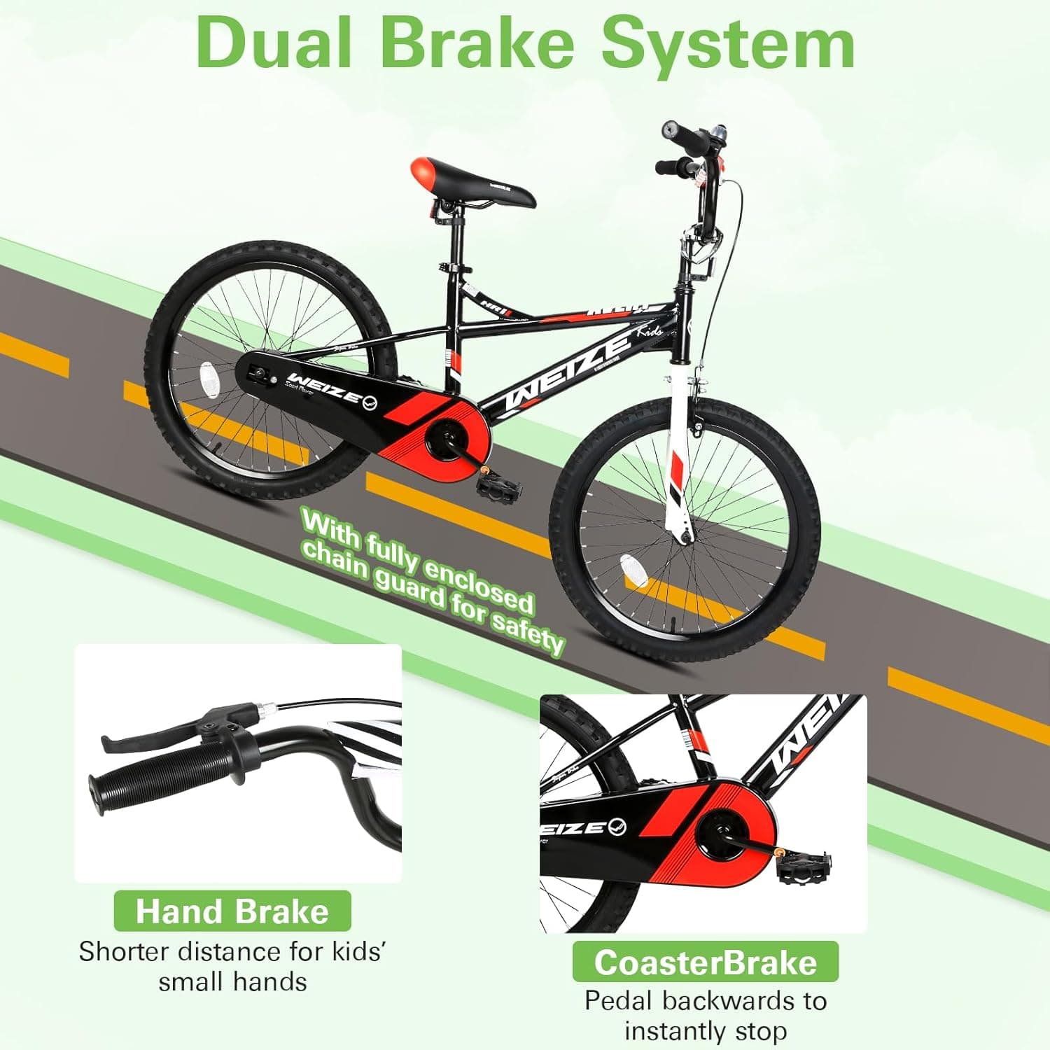 WEIZE Kids Bike 16-Inch with Coaster Brake thumbnail 3