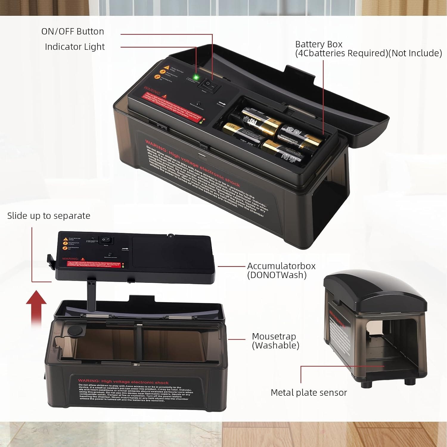 2026 Transparent Electric Mouse Trap Zapper thumbnail 4