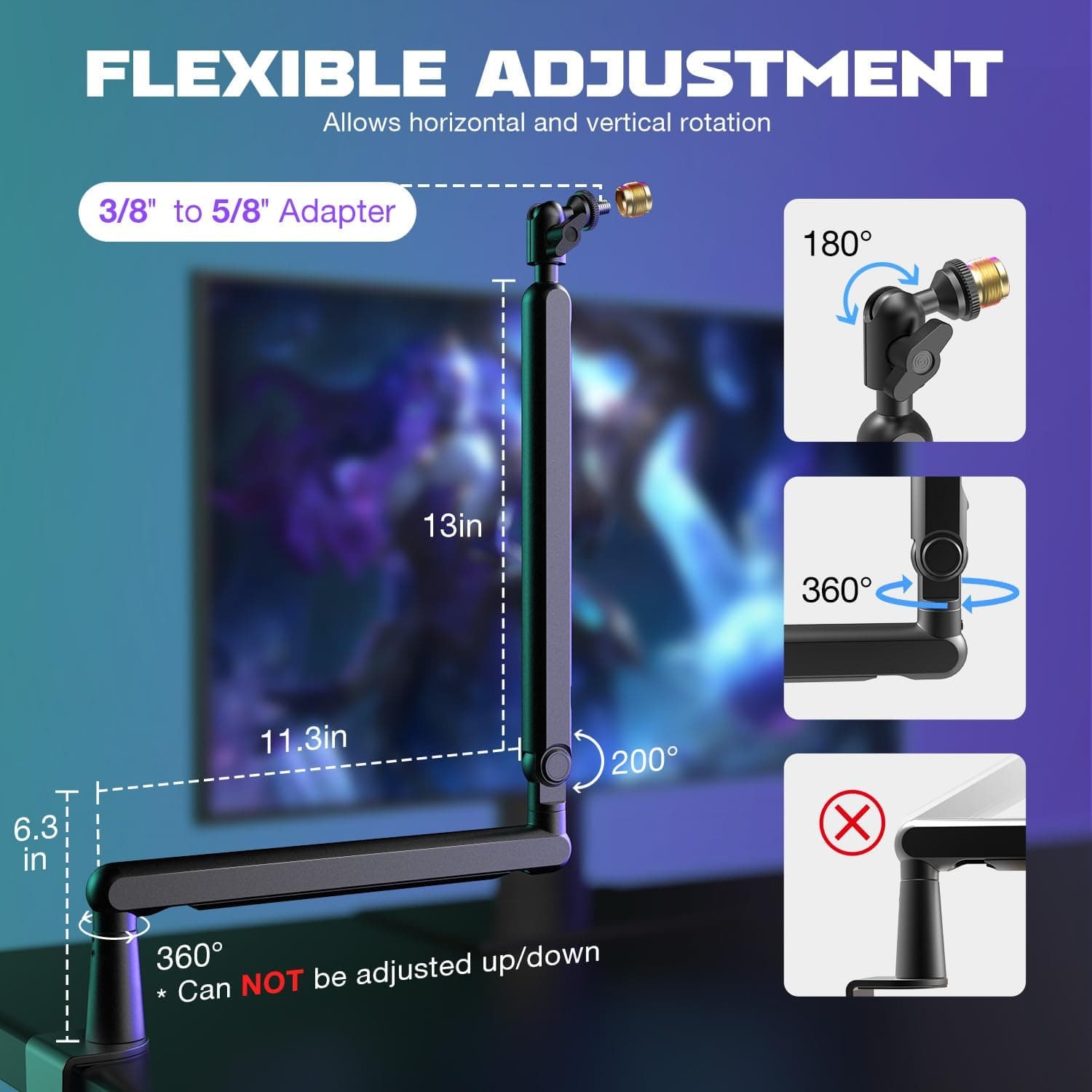FIFINE BM88 Low Profile Boom Arm thumbnail 5