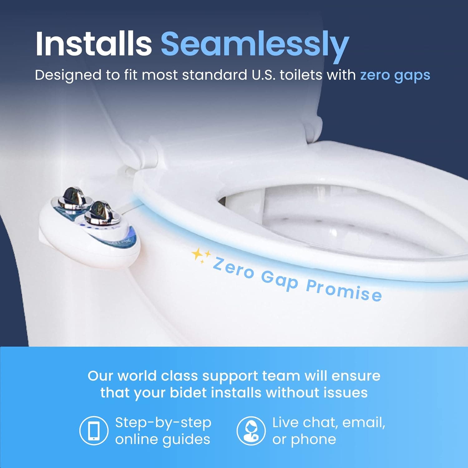 LUXE Bidet NEO 185 Dual Nozzle Self-Cleaning Bidet Attachment thumbnail 4