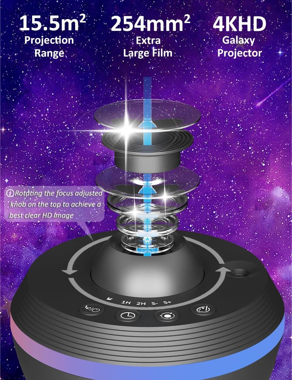 Galaxy Projector 6th Gen Meteor Planetarium thumbnail 4