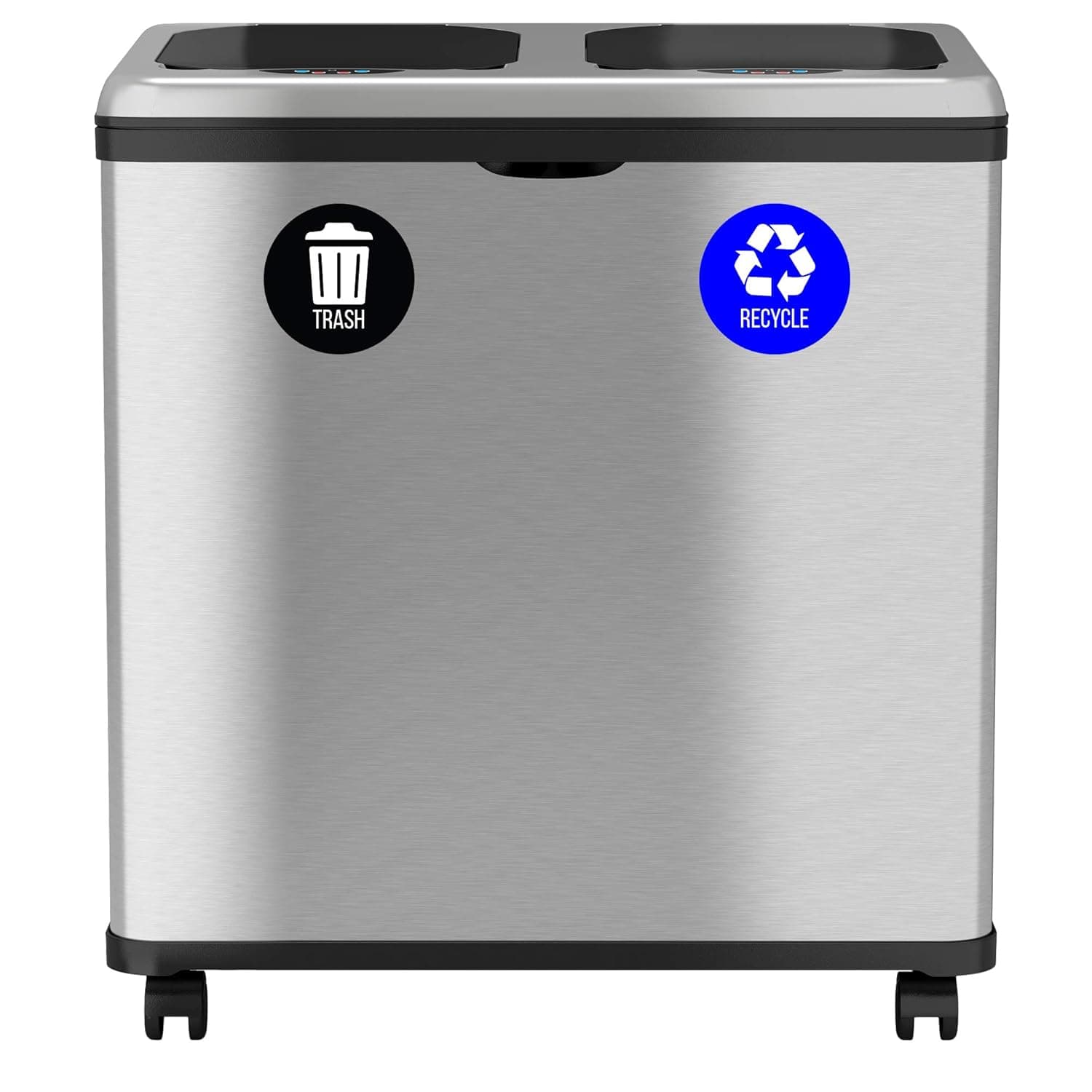 iTouchless 16 Gallon Dual Compartment Touchless Trash Can and Recycle Bin thumbnail 5