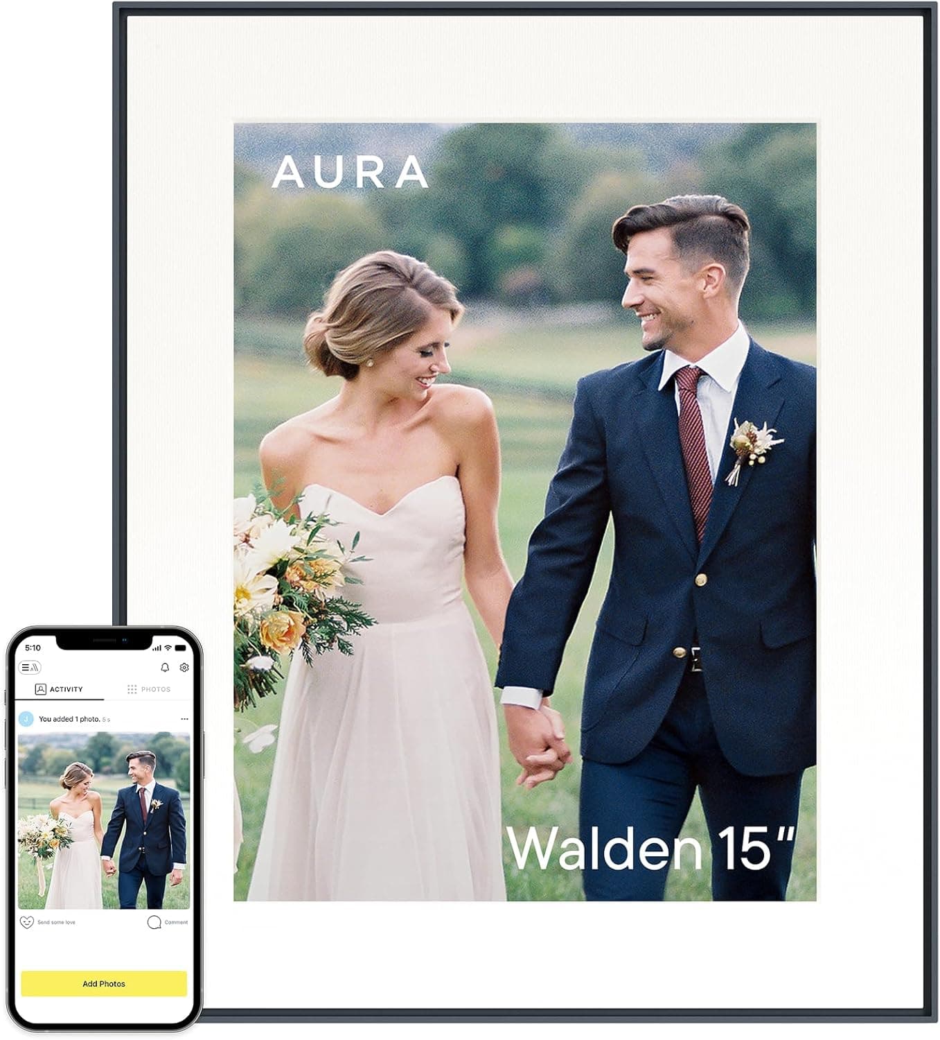 Aura Walden 15-Inch WiFi Digital Picture Frame - image 1