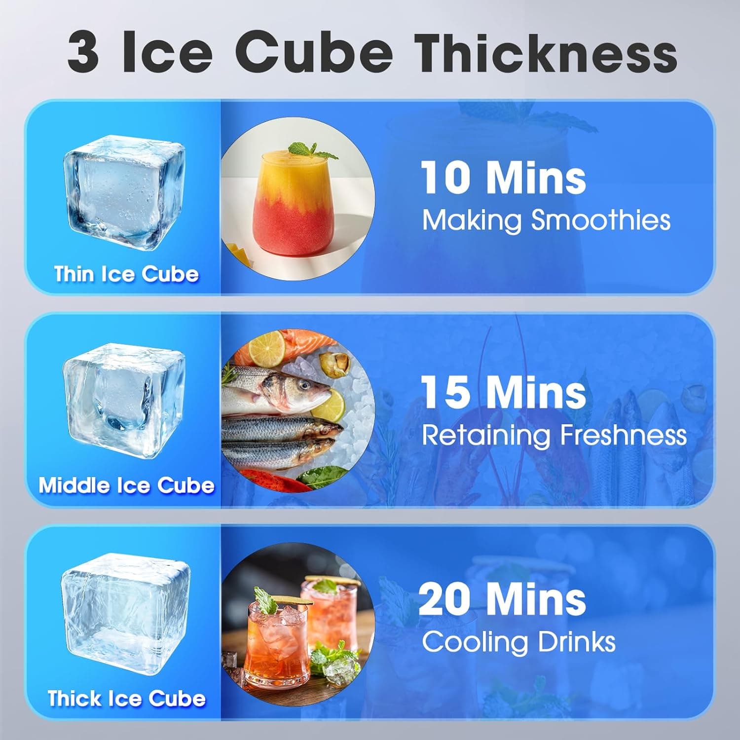 FREE VILLAGE Countertop Ice Maker 45Lbs thumbnail 4